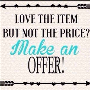 All prices are negotiable 😎