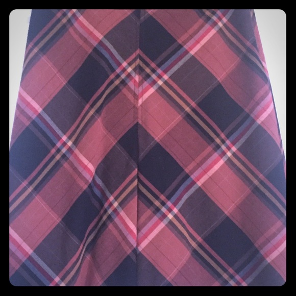 Plaid Pleated Skirt