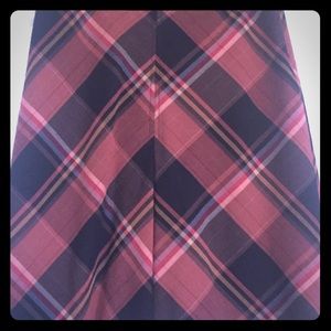 Plaid Pleated Skirt