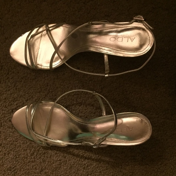 Gold Aldo heels