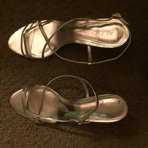 Gold Aldo heels
