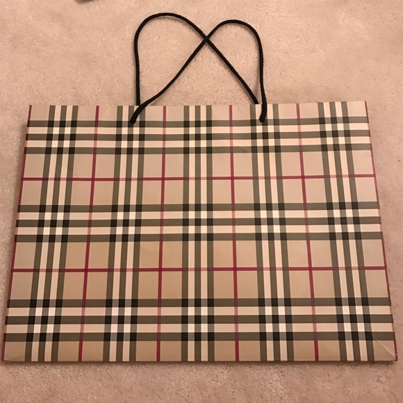 Classic Burberry shopping bag