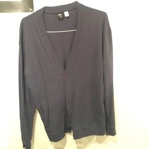 Blue cardigan