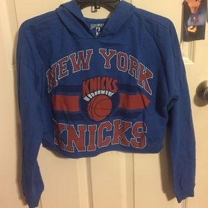 knicks crop sweater