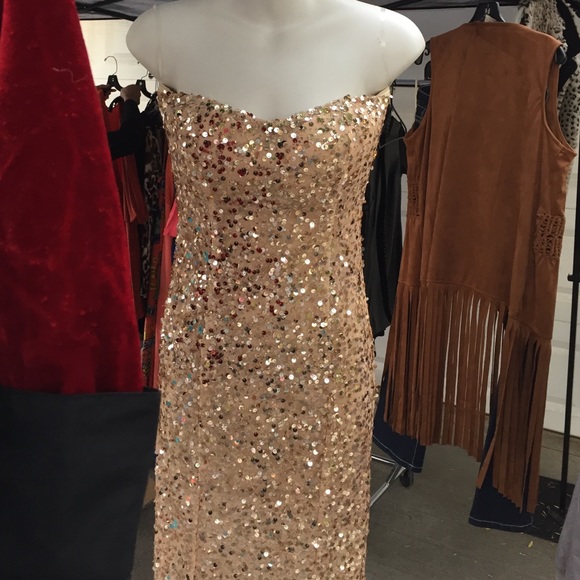 Gold dress
