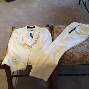White tuxedo pantsuit