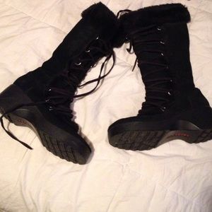 Black gothic boots