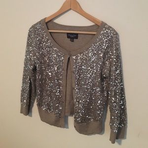 Sequin cardigan - champagne