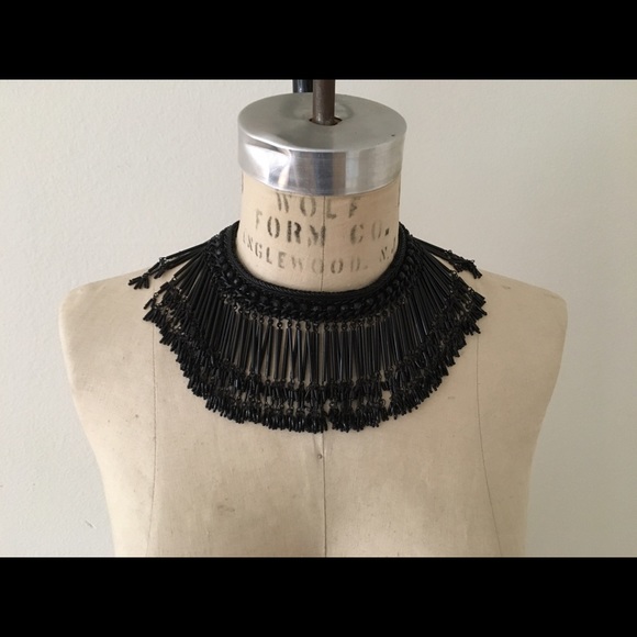 Beaded choker necklace