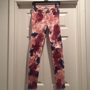 Paige Denim Tie-Dye Skinny Jeans