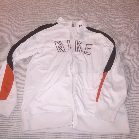 Nike White Zip Up Jacket