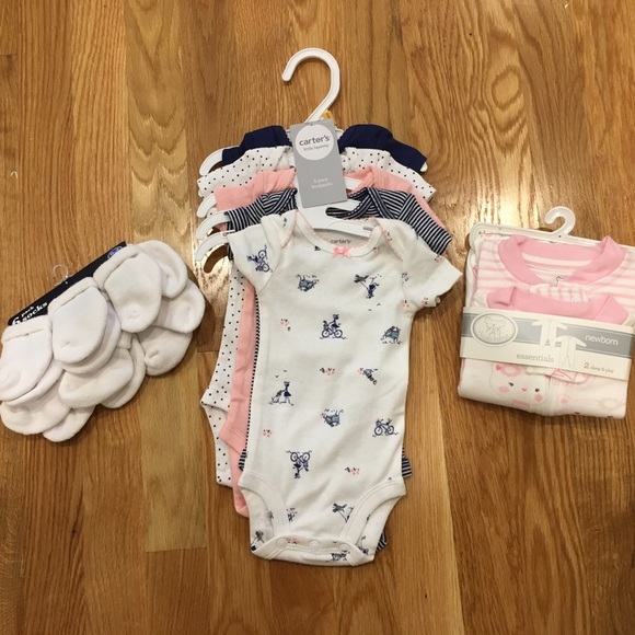 NWT Newborn Bundle-onesies, socks, pjs