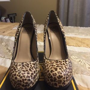 Leopard Calf Pony Hair pump