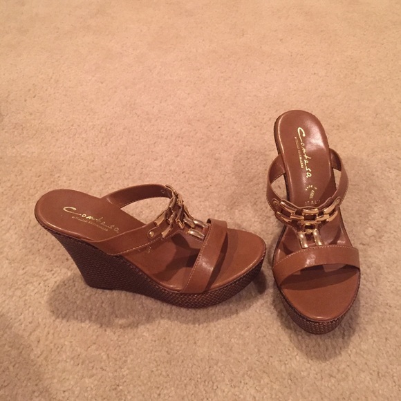 Italian shoemaker wedge sandal