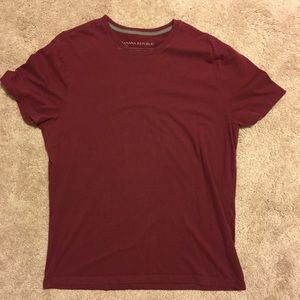 Maroon Banana Republic Tee