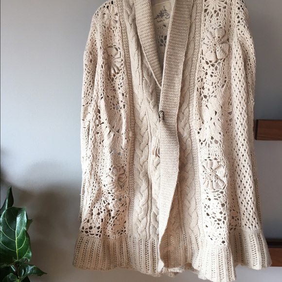 Anthropologie Angel of the North Sweater