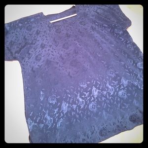 Beautiful Vintage Navy Dress Top