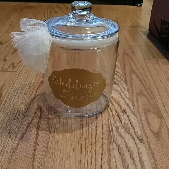 Cute wedding fund jar