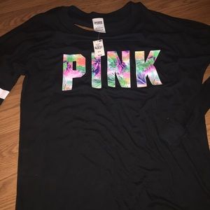 Women's NWT pink  open back shirt