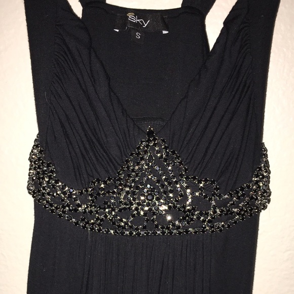 Floor length Sky Dress