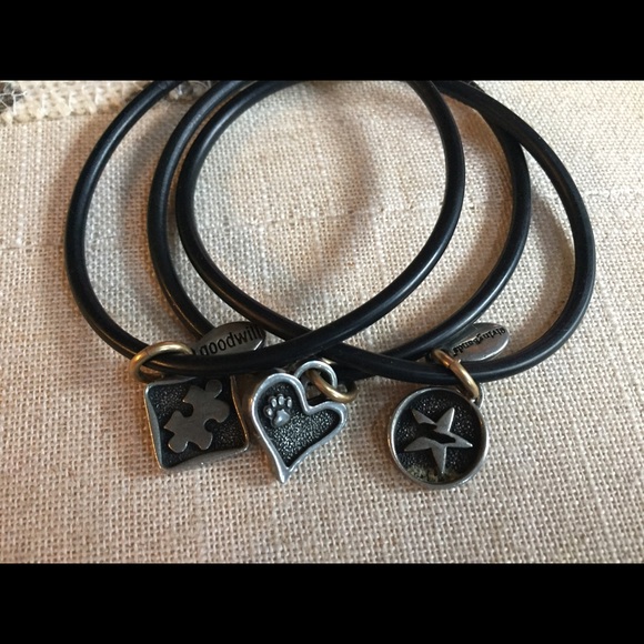 Set of 3 "Charity Charms" bracelets