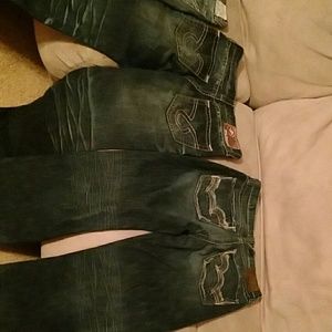 3 pairs of big star jeans
