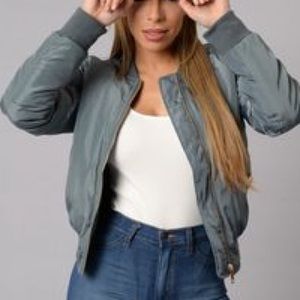 Bomber Jacket Light Gray