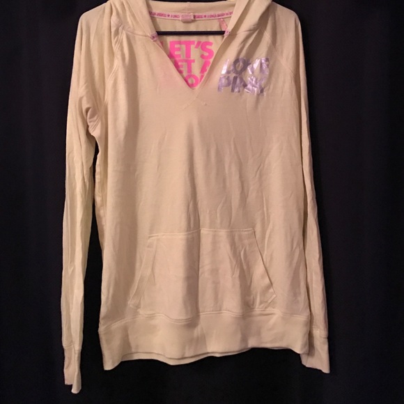 Bright yellow PINK sweatshirt