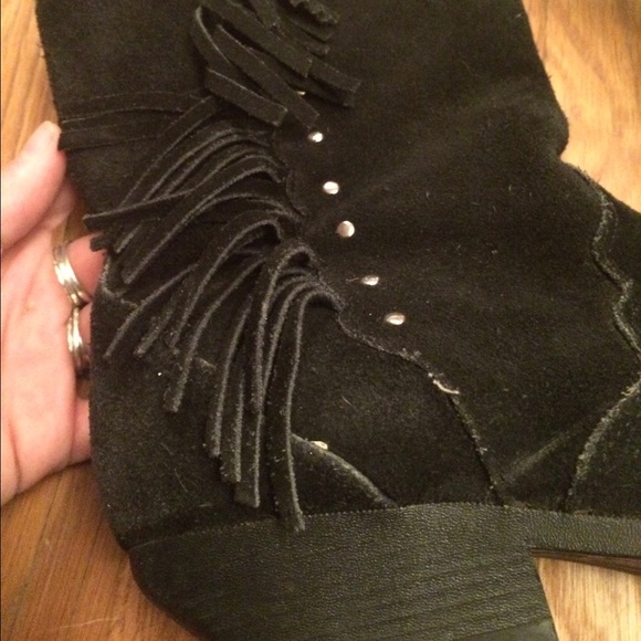 Western fringe suede boots great condition - Picture 4 of 4