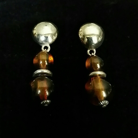 🆑earance! Amber Earrings - Pierced Ears