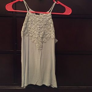 High neckline tank top