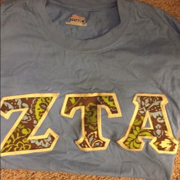 Zeta Tau Alpha letter shirt