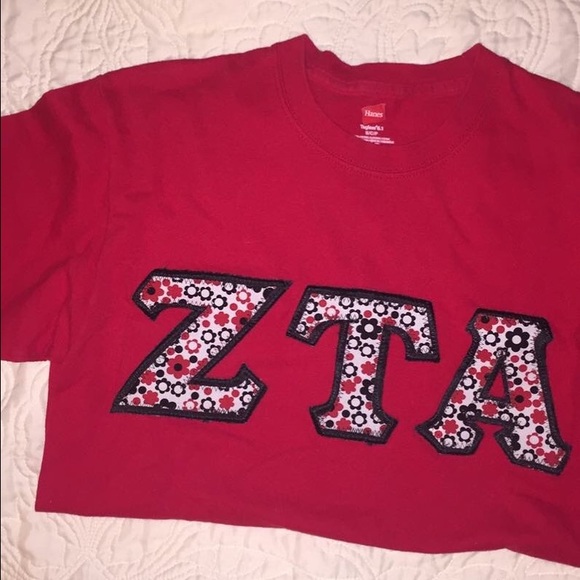Zeta Tau Alpha letter shirt
