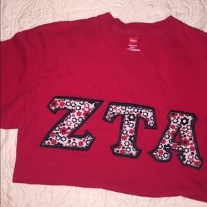 Zeta Tau Alpha letter shirt