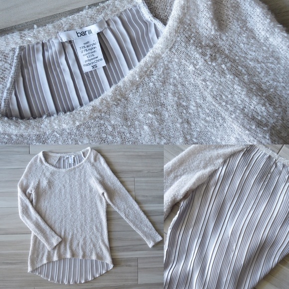 SOLD Bar lll Light Grey Hi-LOW Sweatshirt