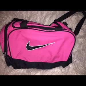 Nike pink duffle bag
