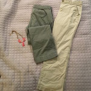 2 Pairs of Boot-Cut khakis!