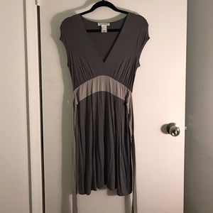 White House | Black Market V Neck Belted Dress