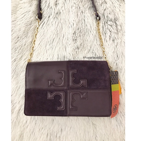 NWT Tory Burch Natalie Suede and Leather Crossbody - Picture 2 of 4