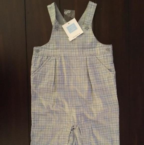NWT Janie & Jack flannel overalls - Picture 1 of 4