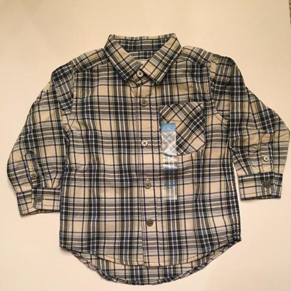 NWT The Children's Place plaid button up. - Picture 1 of 2