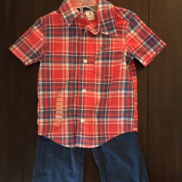 Carters dress shirt and pants set, NWT - Picture 1 of 1