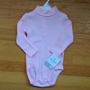 NWT Carter's pink turtleneck onesie