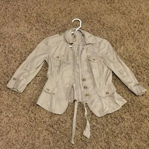 White House Black Market Tan Jacket Size 2