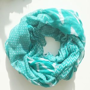 Beautiful Blue and White Print Scarf