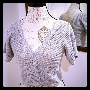 Mossimo Supply Co. Cropped short sleeve cardigan M