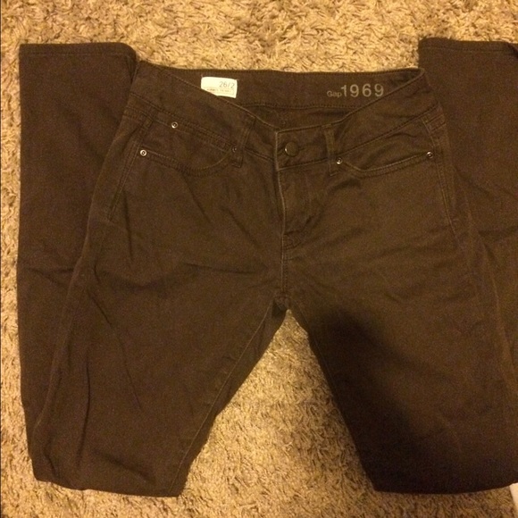 Brown gap skinny jeans