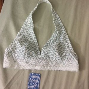 Free people xs bralette ivory/ sky combo