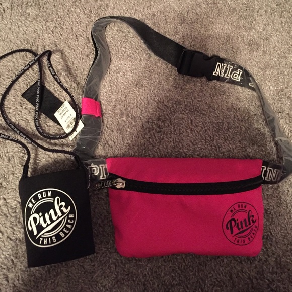 PINK Victoria's Secret Handbags - fanny pack and koozie