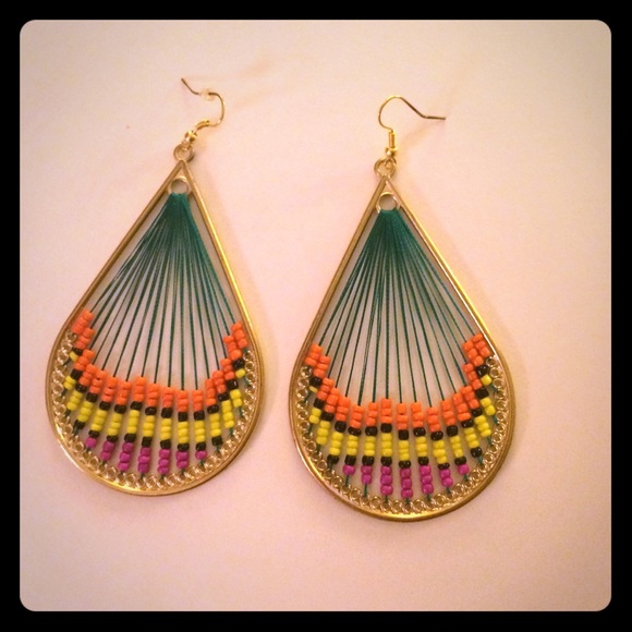 Beautiful colorful earrings